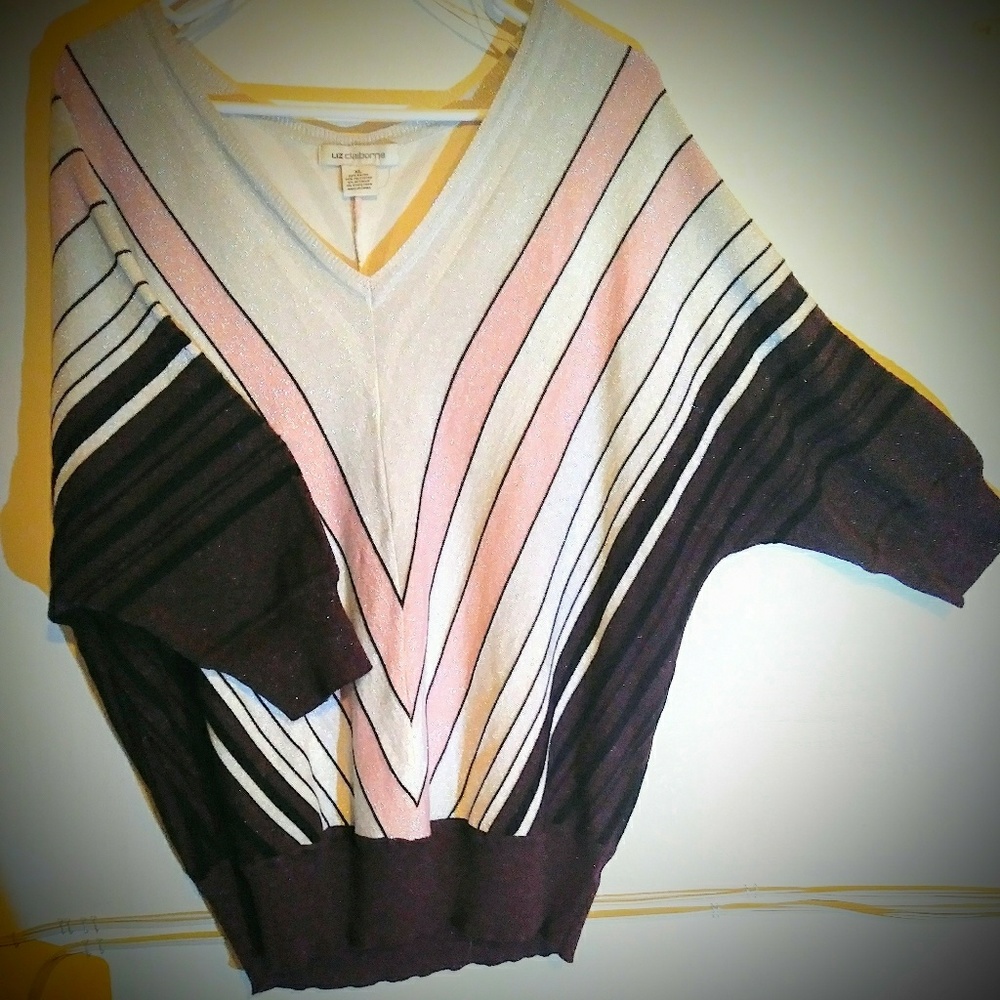 🚫SOLD🚫Sparkly Striped Sweater